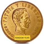 5 Pesos Jose Marti Gold Coin Cleaned Random Year