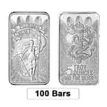 Lot of 100 - 5 oz Unity Silver Bar .999 Fine