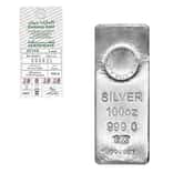 100 oz Emirates Gold Silver Cast Bar .999 Fine