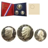 1976-S Bicentennial Silver Proof 3-Coin Set (Booklet, w/COA)