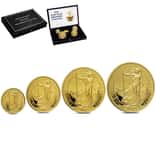 1996 1.85 oz Gold Britannia 4-Coin Proof Set (w/Box & COA)