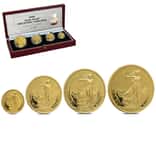 1998 1.85 oz Gold Britannia 4-Coin Proof Set (w/Box & COA)