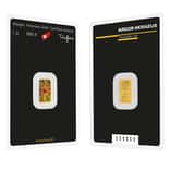 1 Gram Argor Heraeus Kinebar Gold Bar .9999 Fine (in Assay)