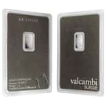 1 Gram Platinum Bar - Valcambi Suisse .9995 Fine (in Assay)