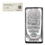 1 Kilo Nadir Refinery Silver Bar .9999 Fine
