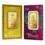 1 oz PAMP Suisse Diwali Lakshmi Gold Bar .9999 Fine (in Assay)