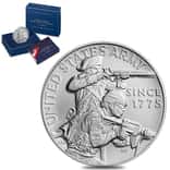 1 oz U.S. Army Silver Medal (w/Box & COA)