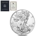 2013-W 1 oz Burnished Silver American Eagle $1 Coin (w/Box & COA)