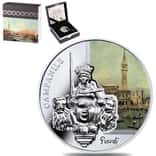 2016 Niue 1 oz Proof Silver St. Mark's Campanile Guardi Coin