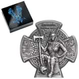 2020 Isle of Man 3 oz Antiqued Silver Boudica Warrior Queen Coin