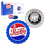 2022 Chad 6 Gram Pepsi-Cola Retro Bottle Cap Proof Silver Coin .999 Fine (w/Box & COA)