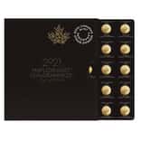 2023 25 x 1 gram Canadian Gold Maples $.5 Coin .9999 Fine - Maplegram25™ (In Assay)