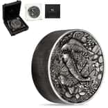 2023 2 Kilo Koi Fish Antiqued Silver Coin Australian Perth Mint