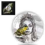 2023 Cook Islands 2 oz Silver Kiss the Frog Eye of a Fairytale Coin
