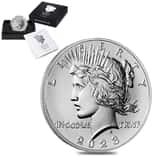 2023 Peace Silver Dollar .999 Fine (w/Box & COA)