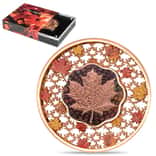 2023 Solomon Islands 2 oz Silver Filigree Maple Leaf Coin