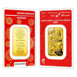 2024 1 oz Argor Heraeus Lunar Dragon Gold Bar (in Assay)