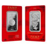 2024 1 oz PAMP Suisse Lunar Dragon Silver Bar (in Assay)