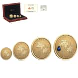 2024 Canada 1.4 oz Gold Maple Leaf 45th Ann. 4-Coin Set