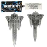 2024 Chad 2 oz Silver Fighter Jet Antiqued Shaped Coin .999 Fine