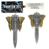 2024 Chad 2 oz Silver Fighter Jet Gilded Shaped Coin .999 Fine