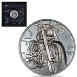 2024 Cook Islands 2 oz Silver The Journey Motorbike Coin