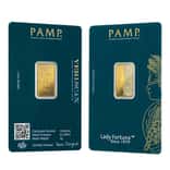 5 Gram Gold Bar PAMP Suisse Lady Fortuna 45th Ann (in Assay)