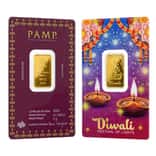 5 gram PAMP Suisse Diwali Lakshmi Festival of Lights Gold Bar