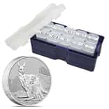 Monster Box of 100 - 2023 2 oz Silver Piedfort Kangaroo Mother and Baby Perth Mint BU