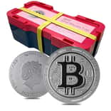 Monster Box of 250 - 2022 Niue 1 oz Bitcoin Silver Coin .9999 Fine BU (10 Rolls of 25)