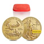Roll of 20 - 1 oz Gold American Eagle $50 Coin BU (Random Year)