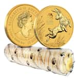 Lot of 20 - 2023 1/10 oz Gold Lunar Year of The Rabbit BU Australia Perth Mint In Cap