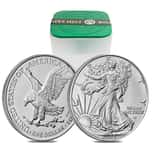 Roll of 20 - 2023 1 oz Silver American Eagle $1 Coin BU (Lot, Tube of 20)