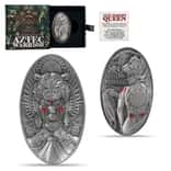 2024 Chad 2 oz Silver Aztec Warrior Queen High Relief Coin .999 Fine