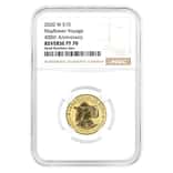 2020 W US Mint 1/4 oz Reverse Proof Gold Mayflower 400th Anniv Coin NGC PF 70
