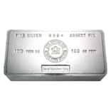 100 oz Royal Canadian Mint (RCM) .999+ Fine Silver Vintage Bar