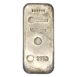 100 oz Westway Metals Corp Silver Bar .999 Fine