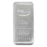 10 oz Italpreziosi Italian Silver Cast Bar .999 Fine