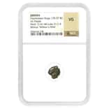 135-37 BC Judaea Hasmonean Kings AE Prutah Widow's Mite Coin NGC