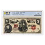 1907 $5 Legal Tender United States Currency Note PCGS Ch F 15