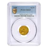 1908 $2.5 Indian Head Quarter Eagle Gold Coin PCGS MS 65
