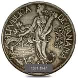 1931-1947 Panama 1 Balboa Silver Coin Avg Circ