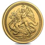 1/10 oz Isle of Man Proof/BU Gold Angel Coin (Random Year)