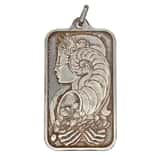 1/2 oz PAMP Suisse Lady Fortuna Silver Bar Pendant (Secondary Market)