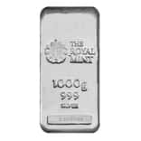 1 Kilo The Royal Mint Silver Cast Bar .999 Fine (w/Assay)