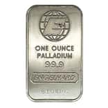 1 oz Engelhard Vintage Palladium Bar .999 Fine