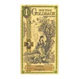 1 Utah Goldback 1/1000 oz 24K Gold Foil Aurum Note