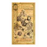 1 Wyoming Goldback 1/1000 oz 24K Gold Foil Aurum Note