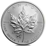 2002 1 oz Canadian Silver Maple Leaf Horse Privy Reverse Proof Coin