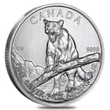 2012 1 oz Silver Canadian Cougar - Wildlife Series